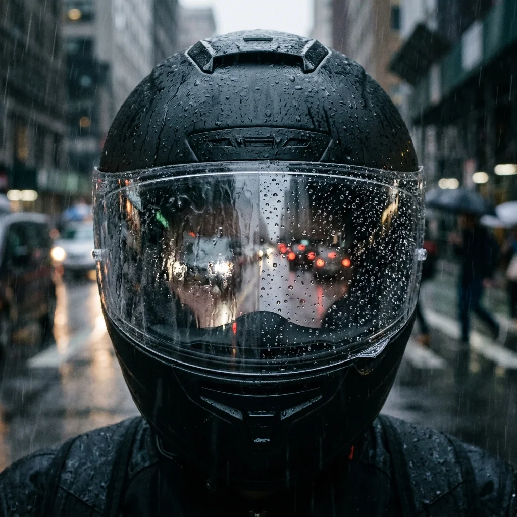 Tips Berkendara Motor Saat Hujan: Cara Membuat Kaca Visor Helm & Spion Bebas Air