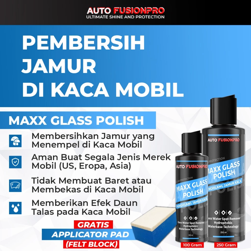 Glass Polish - Pembersih Jamur Kaca Mobil