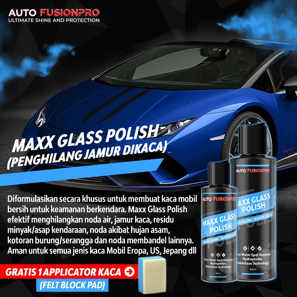 Glass Polish - Pembersih Jamur Kaca Mobil - view 2