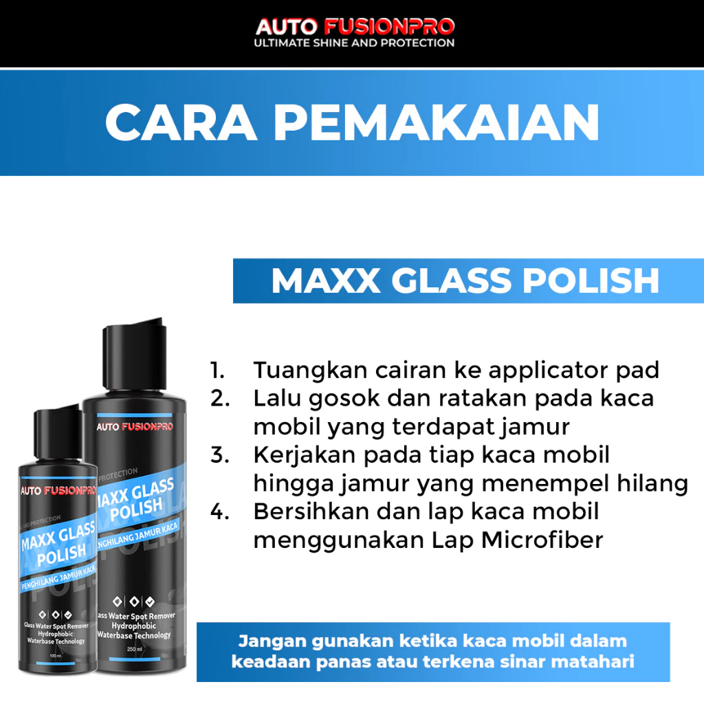 Glass Polish - Pembersih Jamur Kaca Mobil - view 3